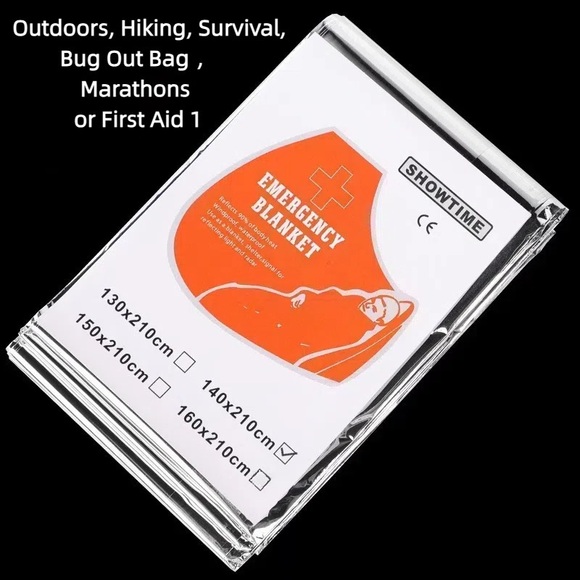 Double-sided Emergency Thermal Blanket (3 Packs) - Picture 6 of 8